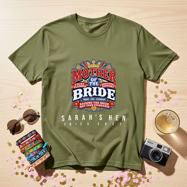 Mother of the Bride — Personalised Wedding T-Shirt