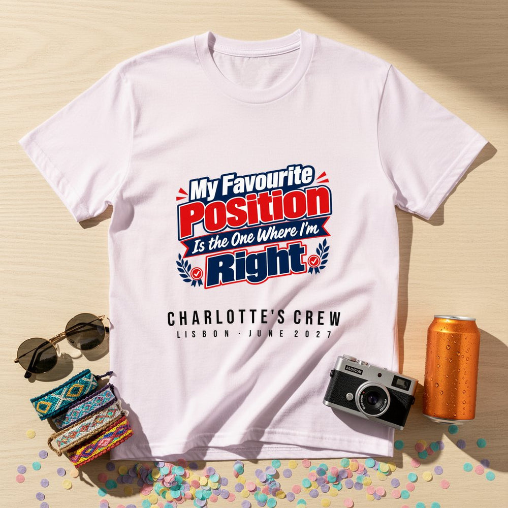 The One Where I'm Right — Personalised T-Shirt