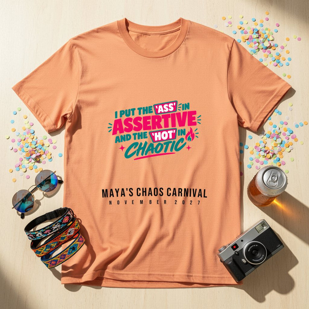 Assertive & Chaotic — Personalised T-Shirt