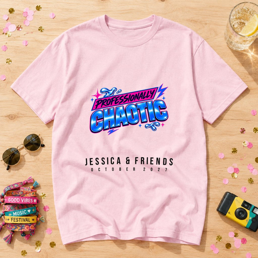 Professionally chaotic — Personalised T-Shirt