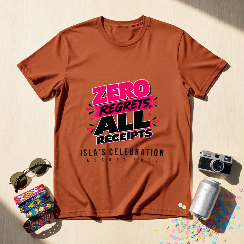 Zero fucks given, all fucks received — Personalised T-Shirt