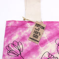 Tye-Dye Cotton Bag (6oz) - 38x42x12cm - Sea Shell - Blue/Green - Green Handle Dress Loud