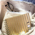Natural Tote Bag Leather Handle - Mandela Dress Loud