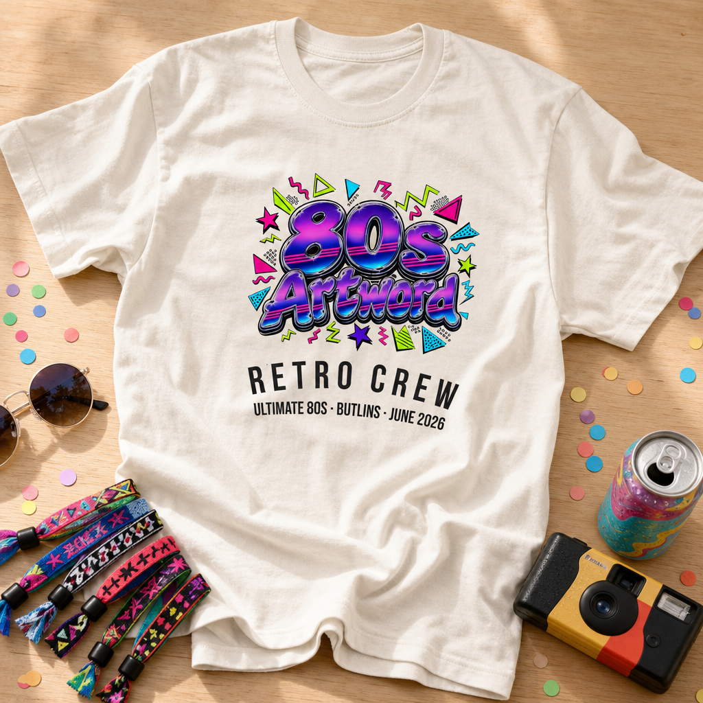 80s Artword Chrome Blast